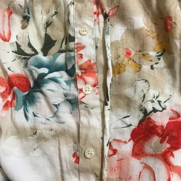 Floral off the shoulders top - Picture 2 of 4